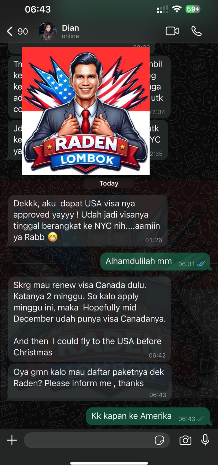 Dian TESTI VISA B1 B2