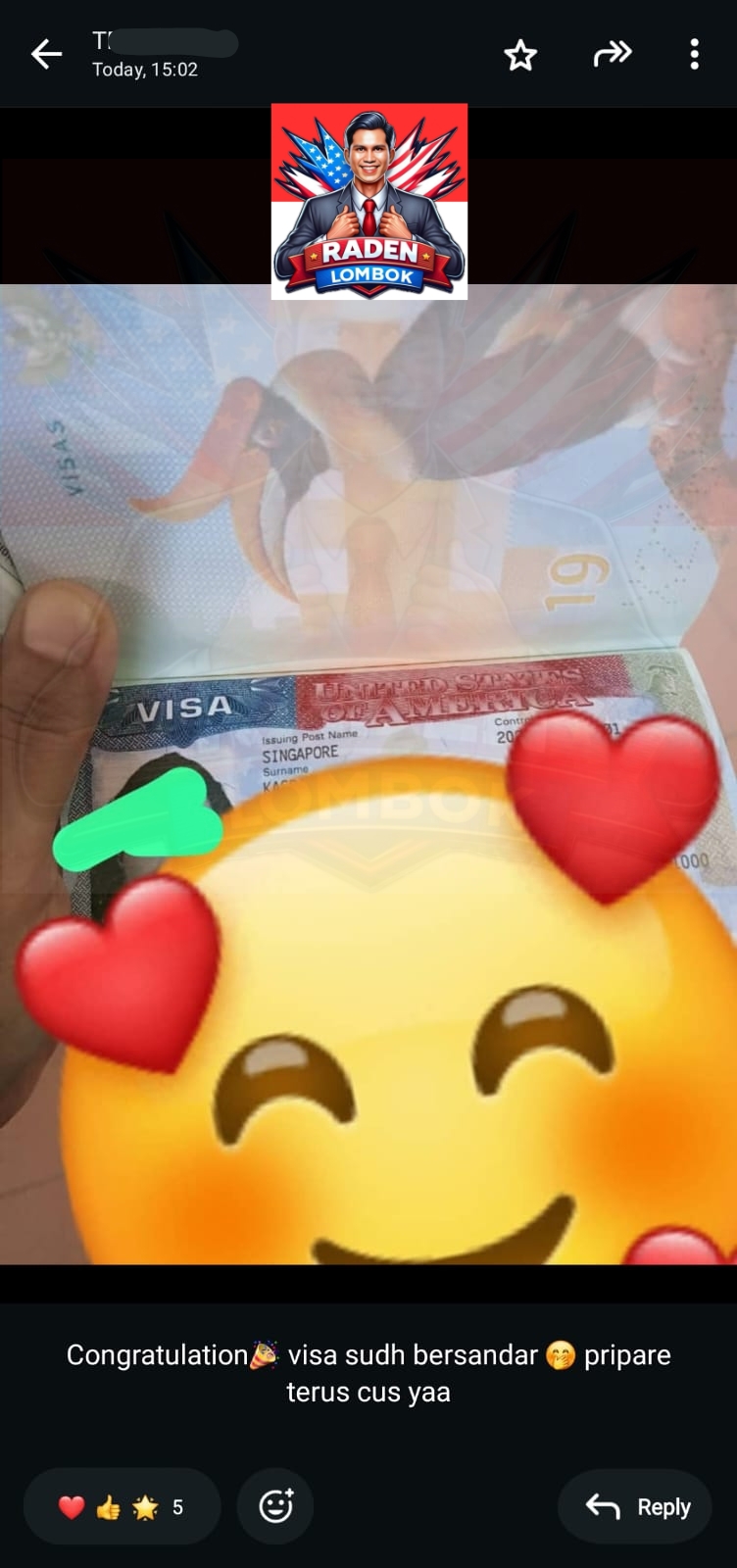 singapore TESTI VISA B1 B2